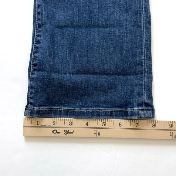 Lularoe Magic Waist Skinny Fit Bootcut Jeans 38 Stretch Comfy Mom Medium Wash - Picture 11 of 14